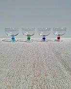 Ijscoupes gekleurd glaswerk dessert vrolijk dinner, Overige typen, Ophalen of Verzenden, Zo goed als nieuw, X