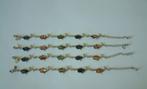 4 z.g.a.n. armband dolfijntjes dolfijn met abalone schelp, Sieraden, Tassen en Uiterlijk, Armbanden, Ophalen of Verzenden, Zo goed als nieuw