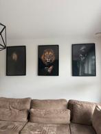 Posters in zwarte lijst, Huis en Inrichting, Ophalen of Verzenden, Zo goed als nieuw, Minder dan 50 cm