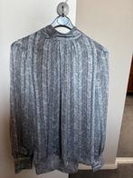 H&M blouse grijs met wit maat medium, Maat 38/40 (M), H&M, Ophalen of Verzenden, Zo goed als nieuw