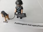 Playmobil politieman met hond, 5369, Kinderen en Baby's, Speelgoed | Playmobil, Ophalen of Verzenden, Gebruikt, Complete set