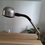Vintage metalen bureaulamp met tafelklem, Huis en Inrichting, Gebruikt, Vintage, Ophalen of Verzenden, Minder dan 100 cm