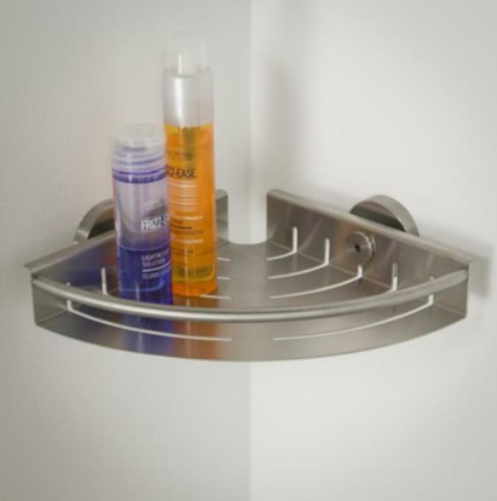 Douchemand Tiger hoekkorf klein rvs geborsteld, Huis en Inrichting, Badkamer | Badtextiel en Accessoires, Nieuw, Overige typen