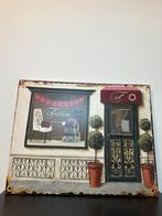 SCHILDERIJEN - Franse Boutique | Etalage | Chique Lijsten, Ophalen of Verzenden, Nieuw, Print, Minder dan 50 cm