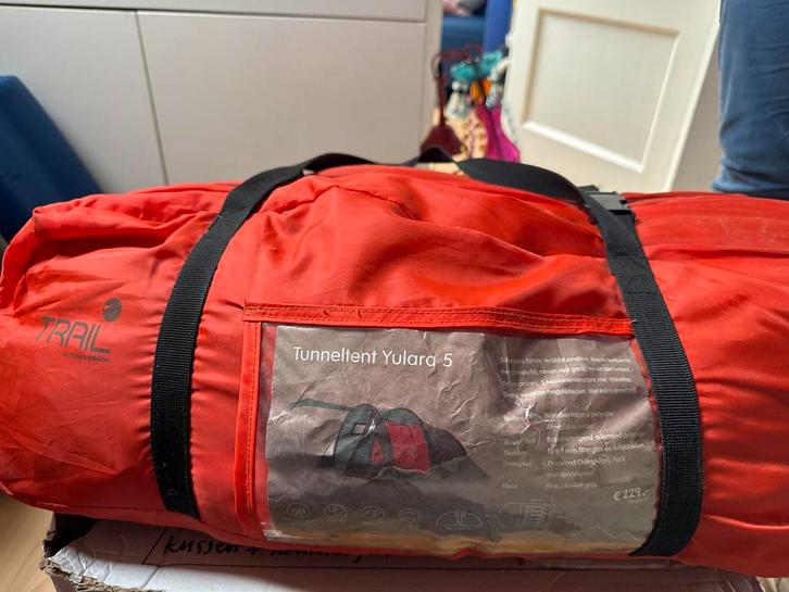 Trail Yulara 5 Tunneltent - 5 Persoons, Caravans en Kamperen, Tenten, tot en met 5, Gebruikt, Ophalen