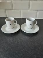 NESPRESSO special club 1999 kopjes met schoteltjes 2 st., Overige materialen, Ophalen of Verzenden, Zo goed als nieuw, Overige stijlen