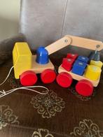 Houten vrachtauto, Kinderen en Baby's, Speelgoed | Houten speelgoed, Ophalen of Verzenden, Zo goed als nieuw, Duw- of Trekspeelgoed