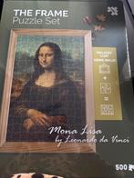 Mona Lisa Puzzel 500 Stuks met Frame nieuw, Hobby en Vrije tijd, Denksport en Puzzels, Ophalen of Verzenden, 500 t/m 1500 stukjes