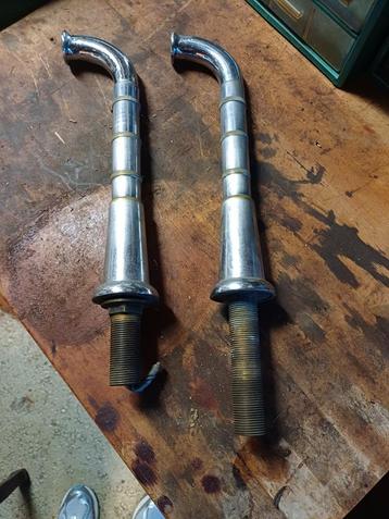 Oude chroom / messing bierpomp / biertap beschikbaar voor biedingen