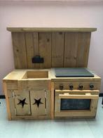 Keukentje en bureau steigerhout, Ophalen, Zo goed als nieuw