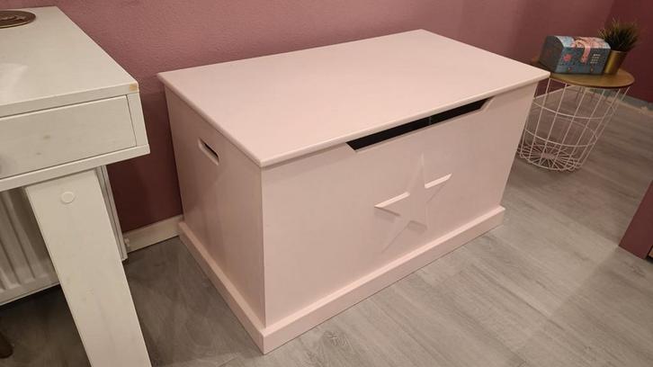 Speelgoedkist met ster voor kinderkamer, Huis en Inrichting, Woonaccessoires | Kisten, Minder dan 50 cm, Minder dan 50 cm, 50 tot 100 cm
