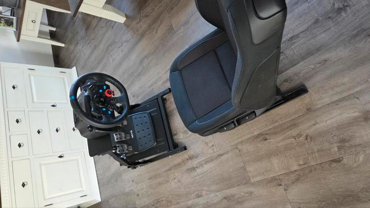 Logitech g29 + stuurstandaard + stoel, playstation,  stuur,, Spelcomputers en Games, Spelcomputers | Sony PlayStation Consoles | Accessoires