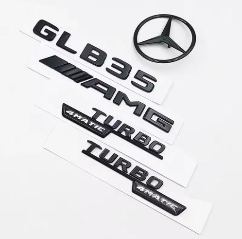 Mercedes GLB35 AMG Embleem Set – Zwart 4MATIC TURBO | Nieuw, Auto diversen, Autostickers, Ophalen of Verzenden