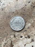 10 cent 1869 Willem III, mooie kwaliteit, Koning Willem III, Zilver, Ophalen of Verzenden, 10 cent
