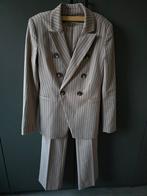Josh V krijtstreep pak S, Kleding | Dames, Ophalen of Verzenden, Zo goed als nieuw, Maat 38/40 (M), Beige