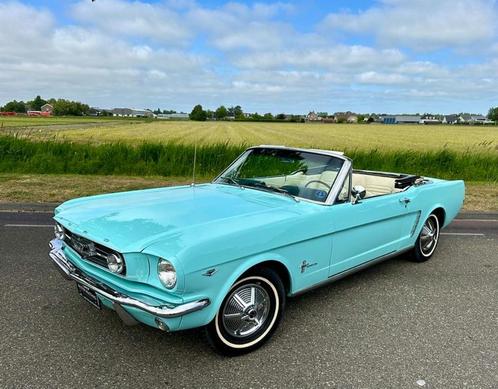 1965 Ford Mustang Cabrio -289Cu V8- volledig gerestaureerd, Auto's, Oldtimers, Bedrijf, Mistlampen, Radio, Sportpakket, Sportstoelen