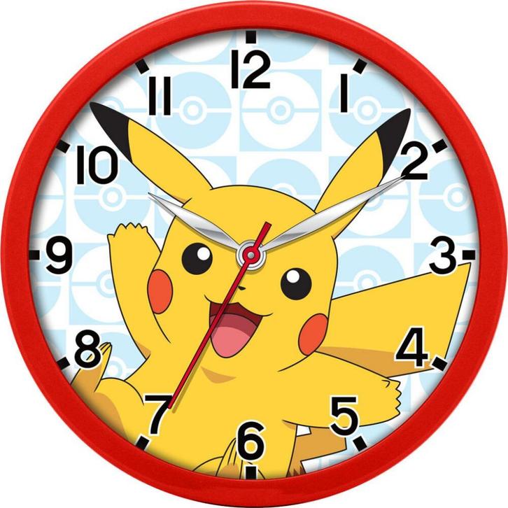 Pokemon Wandklok - Pikachu, Huis en Inrichting, Woonaccessoires | Klokken, Nieuw, Wandklok, Analoog, Ophalen of Verzenden