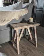 ~Stoer Sober Landelijk Houten Krukje/Bankje~, Huis en Inrichting, Woonaccessoires | Overige, Ophalen of Verzenden, Zo goed als nieuw