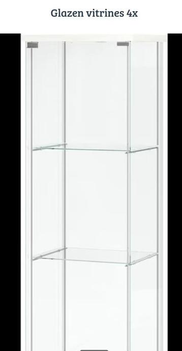 IKEA kasten van glas vitrine! 4x beschikbaar voor biedingen