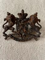 Antiek Wapen Schild - Je Maintiendrai, Verzamelen, Ophalen of Verzenden, Landmacht, Nederland