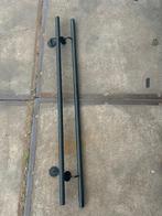 2x Zwarte stalen trapleuning – 145 cm – industrieel design, Ophalen, Nieuw