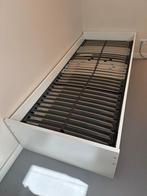 Beuk Bedframe + Lattenbodem 90x220 - Zo Goed Als Nieuw!, Huis en Inrichting, Ophalen, 90 cm, Eenpersoons, Wit