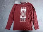 Longsleeve Mitch maat 146 - 152 rood / bruin, Ophalen of Verzenden, Nieuw, Jongen, Shirt of Longsleeve