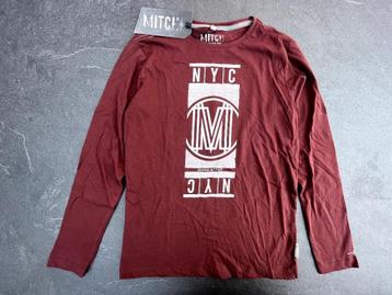 Longsleeve Mitch maat 146 - 152 rood / bruin beschikbaar voor biedingen