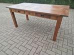 Massieve Franse Boerentafel, Huis en Inrichting, Tafels | Eettafels, Ophalen, Gebruikt, Rechthoekig
