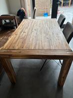 Acacia Houten Eettafel - 160x100 cm, Huis en Inrichting, Tafels | Eettafels, Ophalen, Gebruikt, 50 tot 100 cm, 150 tot 200 cm
