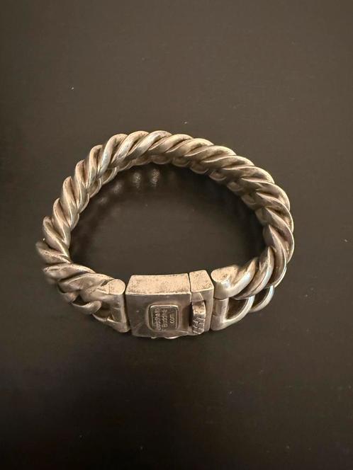 Buddha to buddha chain large (21cm), Sieraden, Tassen en Uiterlijk, Armbanden, Gebruikt, Zilver, Zilver, Ophalen of Verzenden