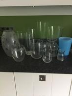 Glazen vazen – los te koop, verschillende maten en vormen, Ophalen, Overige kleuren, Minder dan 50 cm, Glas