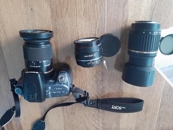 Spiegelreflexcamera Sony  met lenzen, Audio, Tv en Foto, Fotocamera's Digitaal, Gebruikt, Spiegelreflex, Sony, Ophalen