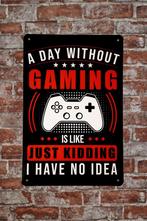 Wandborden - Tekstborden - Metal bord - Mancave - Metal sign, Kouwehoek 1b, Cave & Garden, Nieuw, Ophalen of Verzenden