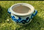 Keulse Pot,potten,bloem,plant,handvat,Blauw,tuin,blauw,, Ophalen of Verzenden