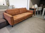 2,5 zits bank - Microvezel - cognac, Huis en Inrichting, 125 cm of meer, 125 cm of meer, Zo goed als nieuw, Info@homefriesland.nl