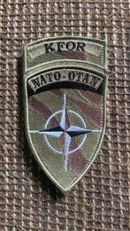 NATO KFOR Patch, Verzamelen, Ophalen of Verzenden, Marine, Nederland, Embleem of Badge