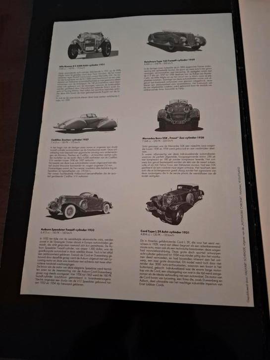 Map van Ford diverse oude modellen auto's, Antiek en Kunst, Kunst | Schilderijen | Abstract, Ophalen of Verzenden