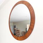 Vintage , jaren 70. spiegel met houten rand, Huis en Inrichting, Woonaccessoires | Spiegels, 100 tot 150 cm, Ophalen of Verzenden