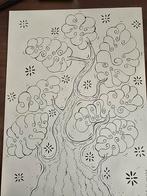 Abstracte Boom Tekening A3, Antiek en Kunst, Ophalen of Verzenden