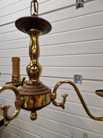 kroonluchter messing vintage, jaren 60, Huis en Inrichting, Lampen | Hanglampen, Ophalen of Verzenden, 'T Olde Gre-j, Info@toldegrej.nl