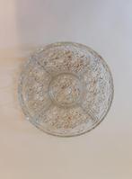 VINTAGE GLAZEN HAPJESSCHAAL/VAKJESSCHAAL | Ø 25 CM, Glas of Glazen, -, -, Ophalen of Verzenden