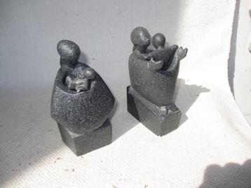 Twee beeldjes ROS Design Parastone moeder met kind beschikbaar voor biedingen