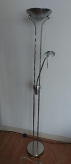 luxe staande ledlamp dimbaar met leeslamp, Huis en Inrichting, Lampen | Vloerlampen, Ophalen, Nieuw, Metaal, 150 tot 200 cm