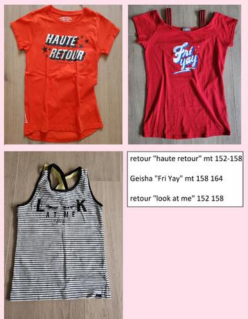 3x merk shirt meisje 158 geisha retour beschikbaar voor biedingen