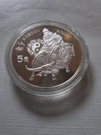 5 Yuan  Zilver  1985, Postzegels en Munten, Munten | Azië, Zilver, Ophalen of Verzenden
