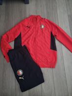 Puma feyenoord hotelpak trainingspak trainingsbroek jas mt M, Kleding | Heren, Ophalen of Verzenden, Maat 48/50 (M), Zwart, Voetbal