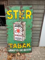 Oud Emaille Reclamebord - Ster Tabak, Ophalen of Verzenden, Gebruikt, Reclamebord