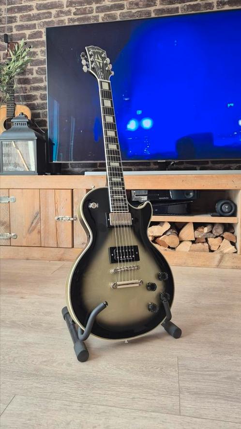 Epiphone Custom Silverburst Les Paul 2022 - seymour duncan, Muziek en Instrumenten, Snaarinstrumenten | Gitaren | Elektrisch, Zo goed als nieuw