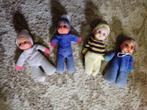 4 vintage poppetjes, Ophalen of Verzenden, Gebruikt